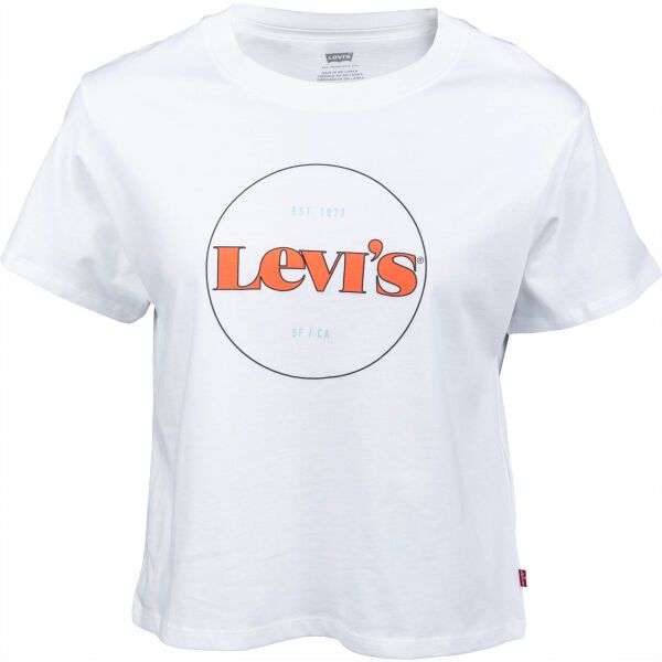 Levi's Levi's GRAPHIC VARSITY TEE NEW CIRCLE Дамска тениска, бяло, размер XS