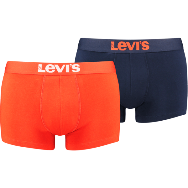 Levi's Levi's MEN SOLID BASIC TRUNK 2P Мъжки боксерки, оранжево, размер S