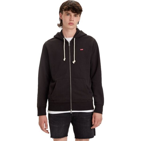 Levi's Levi's NEW ORIGINAL ZIP UP CORE Мъжки суитшърт, черно, размер S