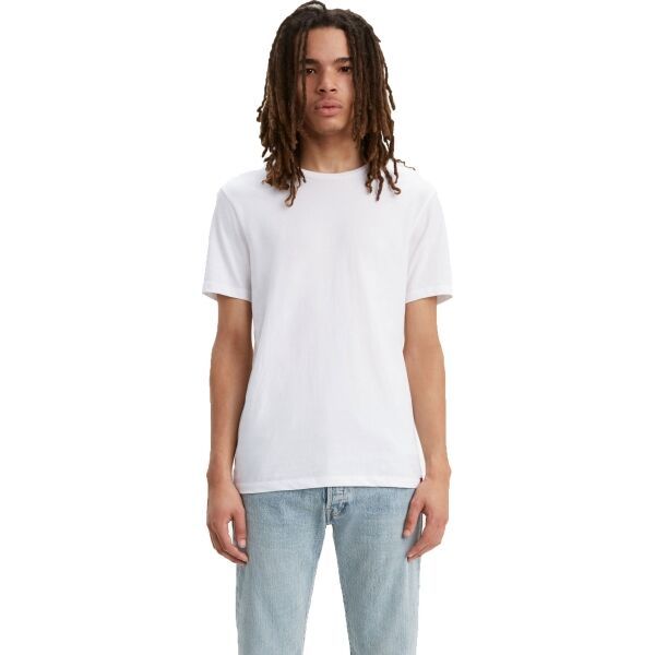Levi's Levi's SLIM 2PK CREWNECK 1 Мъжка  тениска, бяло, размер 2XL