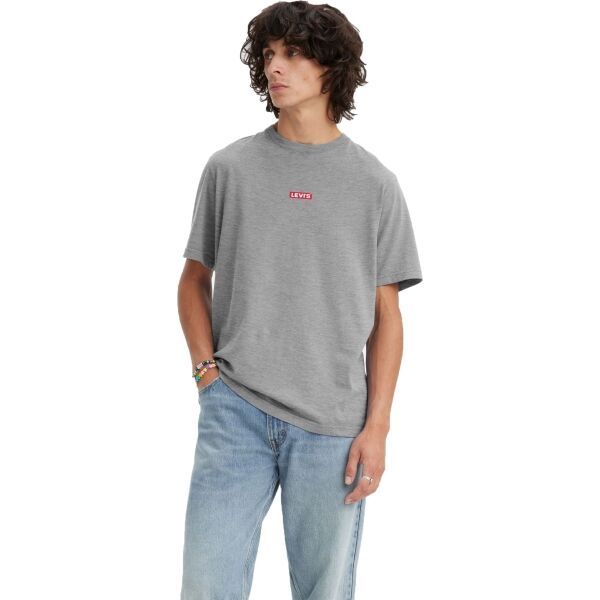 Levi's Levi's SS RELAXED BABY TAB T Мъжка тениска, сиво, размер XL