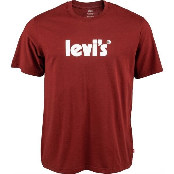Levi's Levi's SS RELAXED FIT TEE Мъжка тениска, винен, размер S