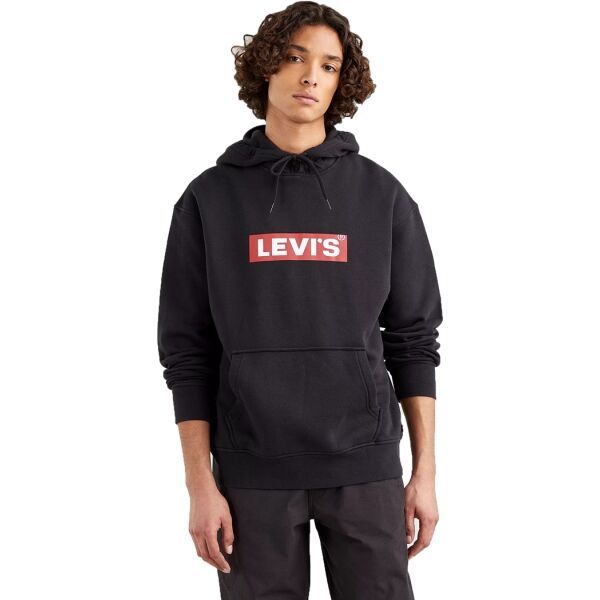 Levi's Levi's T3 RELAXD GRAPHIC HOODIE Мъжки суитшърт, черно, размер S