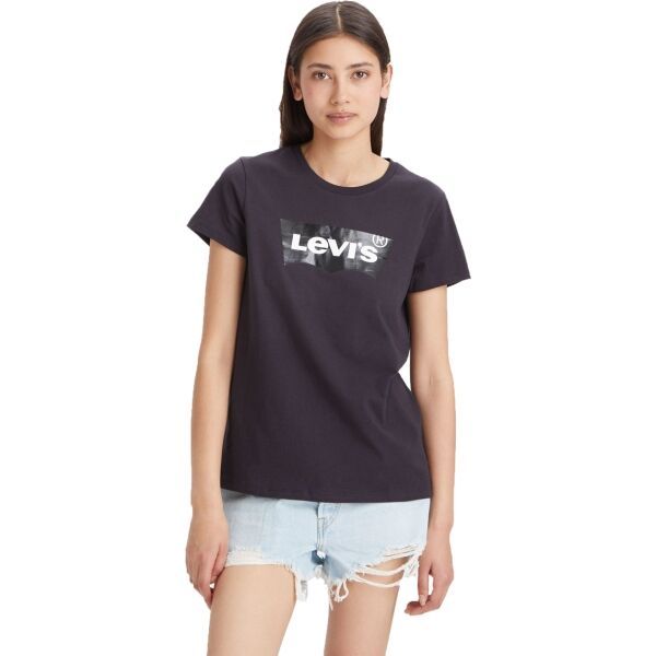 Levi's Levi's THE PERFECT TEE CLEAR FOIL Дамска тениска, черно, размер L