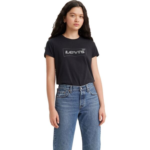 Levi's Levi's THE PERFECT TEE Дамска тениска, черно, размер XS