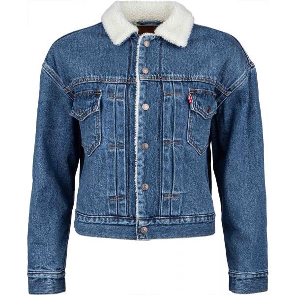 Levi's&reg; Levi's&reg; NEW HERITAGE SHERPA Дамско дънково яке, тъмносин, размер