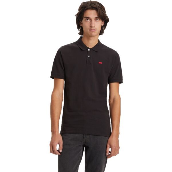 Levi's&reg; Levi's&reg; SLIM HOUSEMARK POLO Мъжка тениска с яка, черно, размер