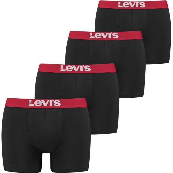 Levi's&reg; Levi's&reg; SOLID BASIC BRIEF 4P Мъжки боксерки, черно, размер