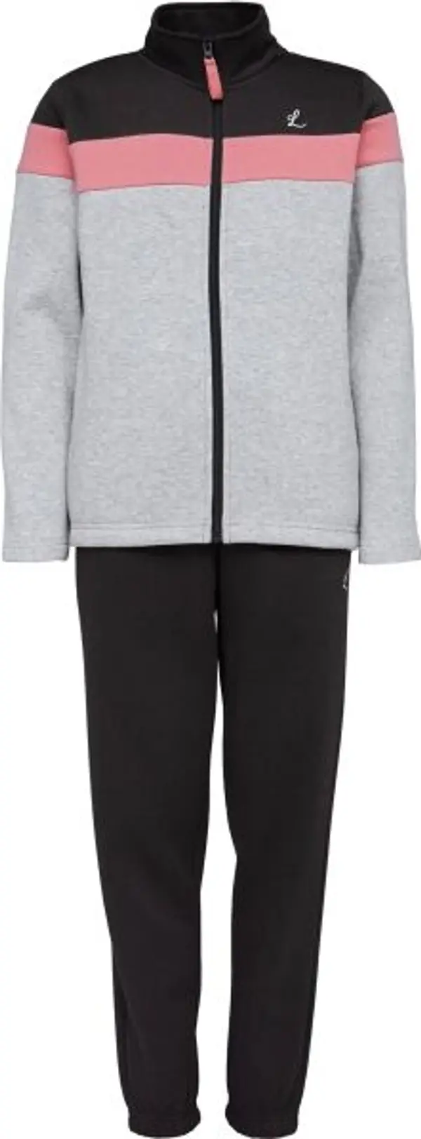 Lewro Lewro ALZON Момичешки спортен комплект, черно, размер 128-134
