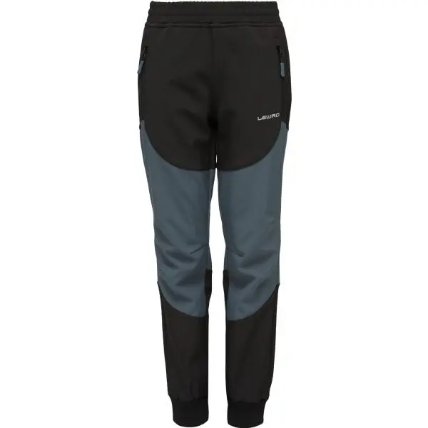 Lewro Lewro BERNY Детски панталони от softshell, черно, размер 140-146