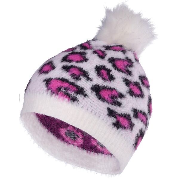 Lewro Lewro BIRDIE Плетена шапка за момичета, бяло, размер