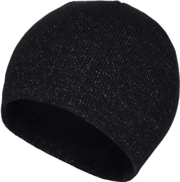 Lewro Lewro BISA Плетена шапка за момичета, черно, размер 8-11Y