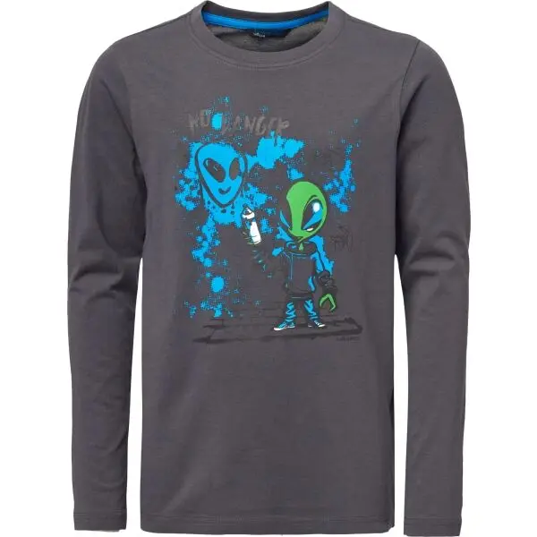 Lewro Lewro BURRARD Тениска за момчета, тъмносиво, размер 164-170