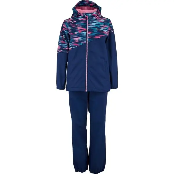 Lewro Lewro CAMBIE Детски комплект от софтшел, тъмносин, размер 164-170