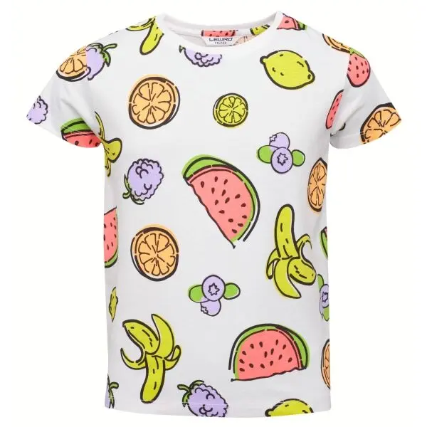 Lewro Lewro CARITA Тениска за момичета, бяло, размер 116-122