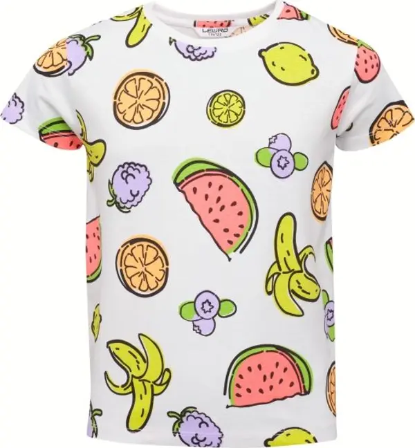 Lewro Lewro CARITA Тениска за момичета, бяло, размер 152-158