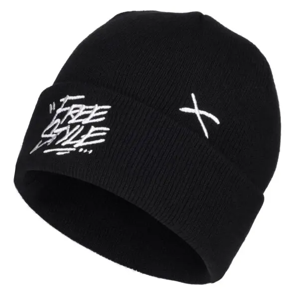 Lewro Lewro CAVEN Плетена шапка за момчета, черно, размер 4-7Y