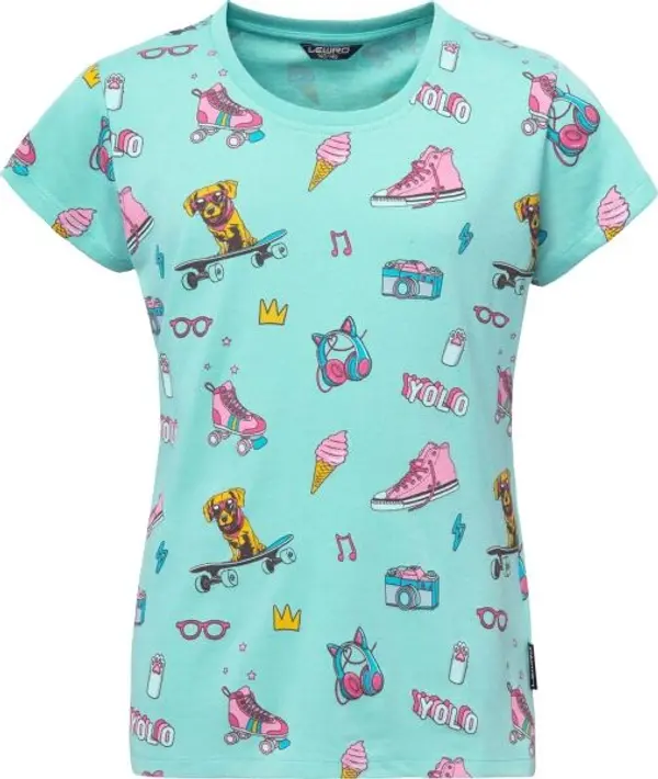 Lewro Lewro CELESTIE Тениска за момичета, светлосиньо, размер 140-146