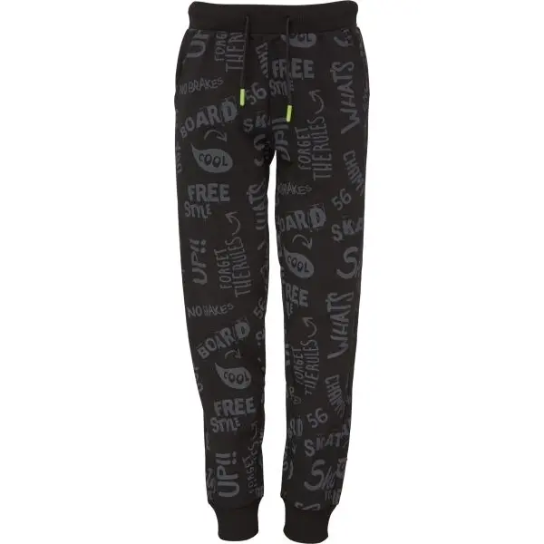 Lewro Lewro CHANDER Детски спортни панталони, черно, размер 128-134