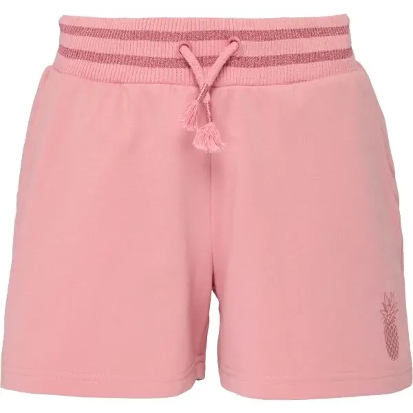 Lewro Lewro CHRISSIE Момичешки удобни плетени шорти, розово, размер 152-158