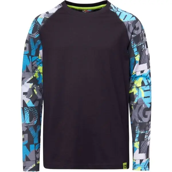 Lewro Lewro DIOGO Момчешка тениска, черно, размер 116-122