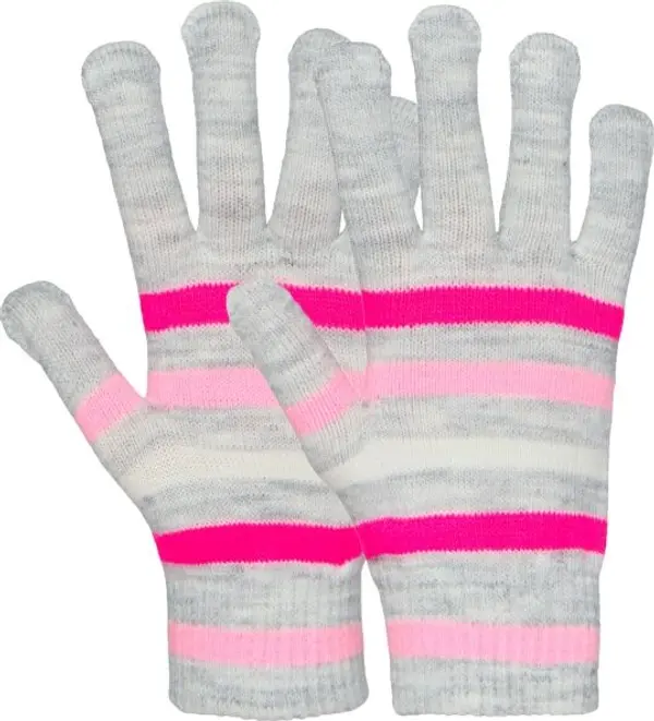 Lewro Lewro DUNY Момичешки  плетени ръкавици, сиво, размер 4-7Y