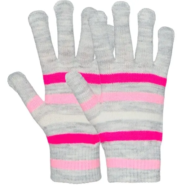 Lewro Lewro DUNY Момичешки  плетени ръкавици, сиво, размер 8-13Y