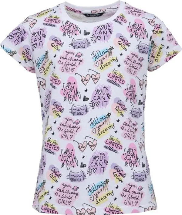 Lewro Lewro ELIZIA Момичешка тениска, бяло, размер 164-170
