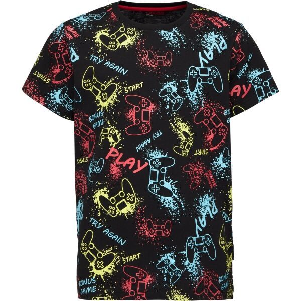 Lewro Lewro ESAI Момчешка тениска, черно, размер