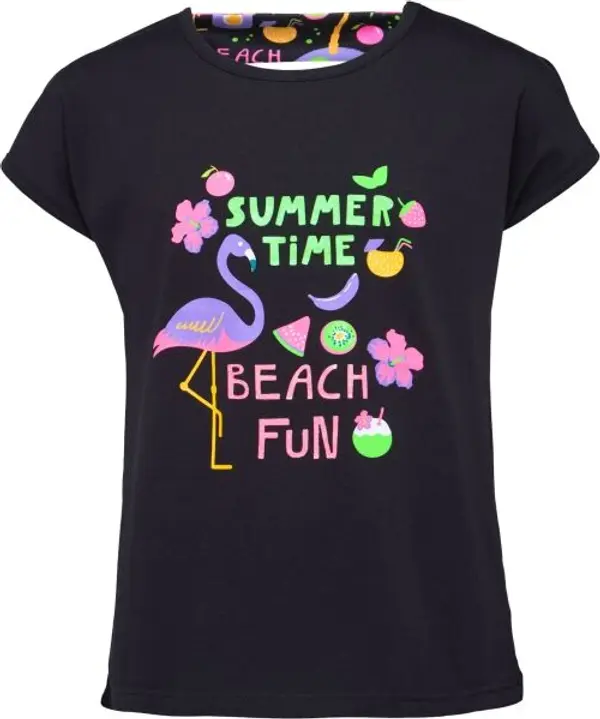 Lewro Lewro EVELINE Момичешка тениска, черно, размер 164-170