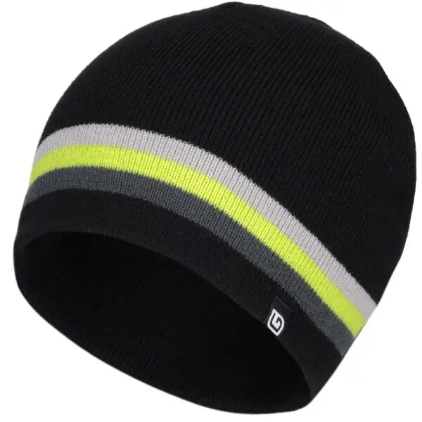 Lewro Lewro HAZAN Плетена шапка за момчета, черно, размер 8-11Y