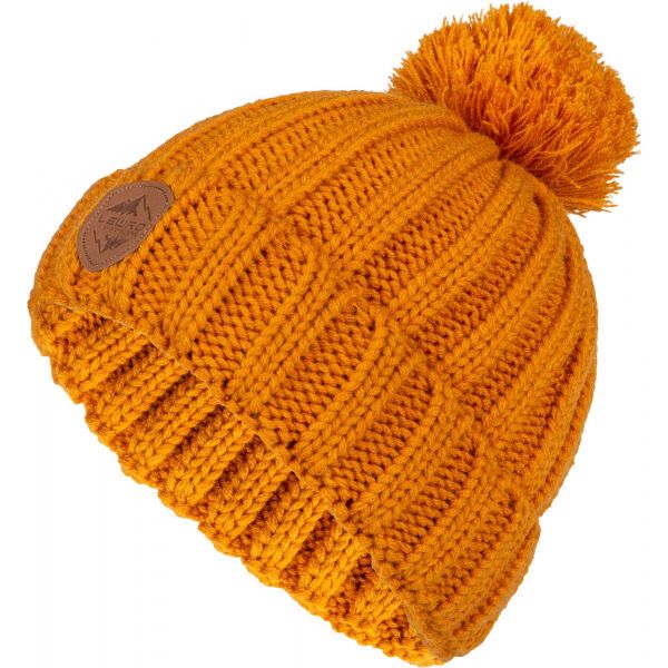 Lewro Lewro IZAR Плетена шапка за момчета, жълто, размер