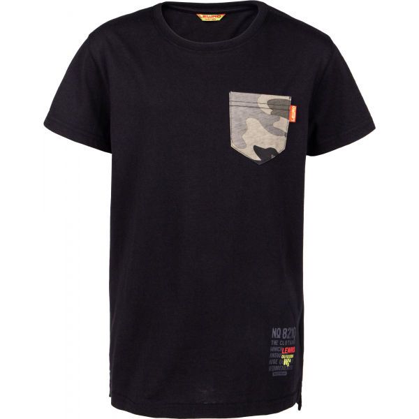 Lewro Lewro JORG Тениска за момчета, черно, размер