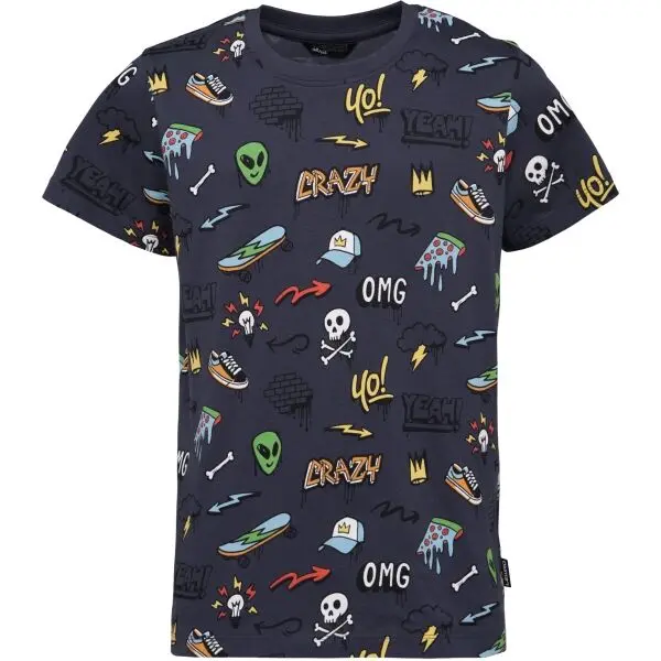 Lewro Lewro KIERNAN Момчешка тениска, тъмносиво, размер 128-134