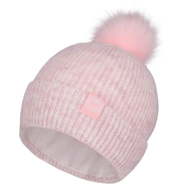 Lewro Lewro KLEASA Плетена шапка за момичета, розово, размер 12-15Y