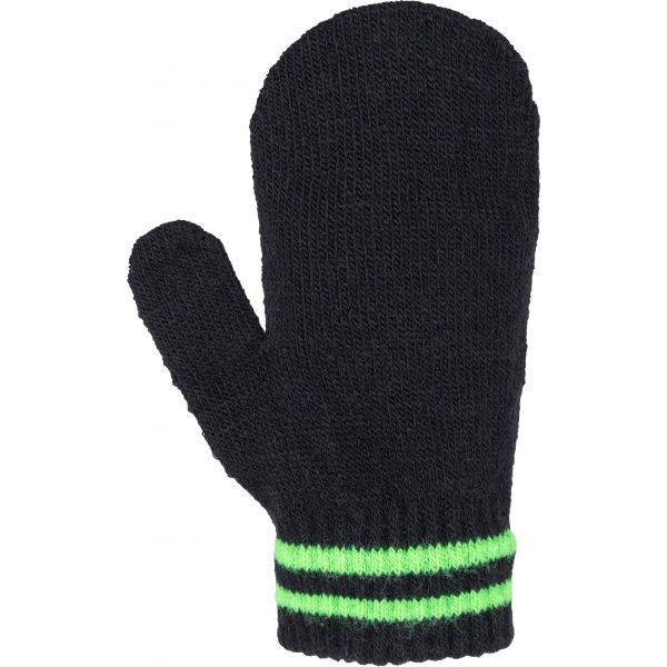 Lewro Lewro SALY Детски плетени ръкавици, черно, размер UNI