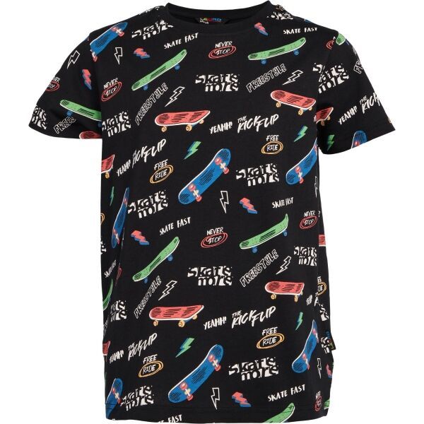 Lewro Lewro YUTO Момчешка тениска, черно, размер 140-146