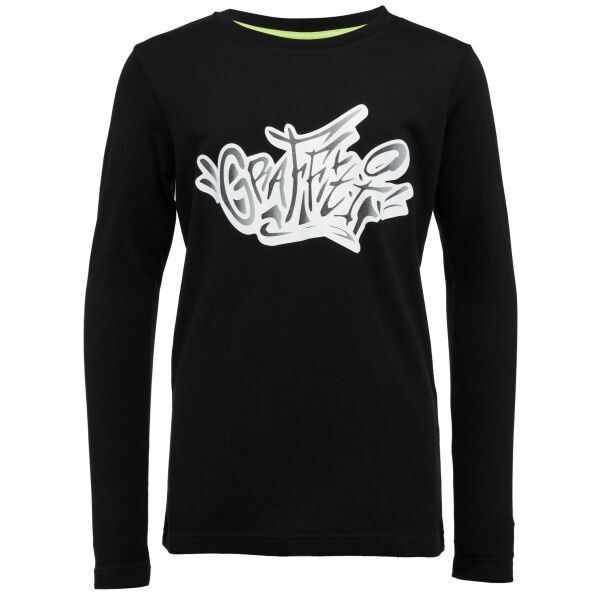 Lewro Lewro ZAWAR Момчешка тениска, черно, размер 164-170