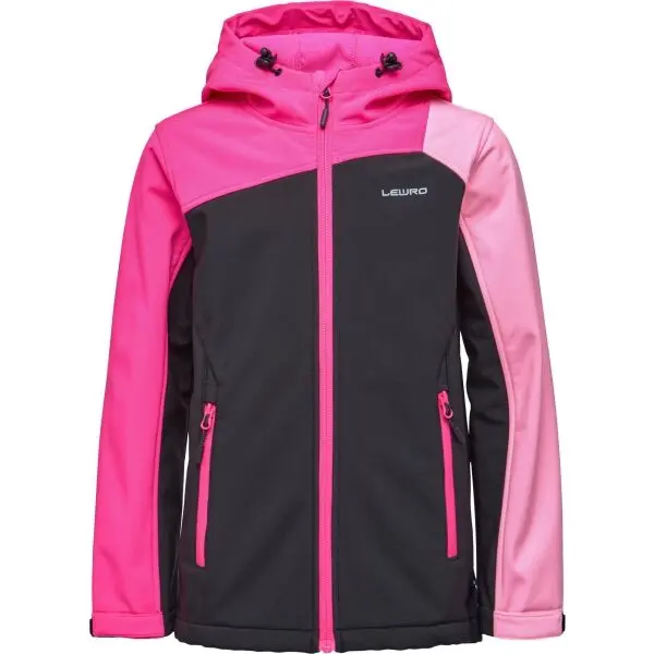Lewro Lewro LYNGBY Софтшел яке за момичета, розово, размер 128-134