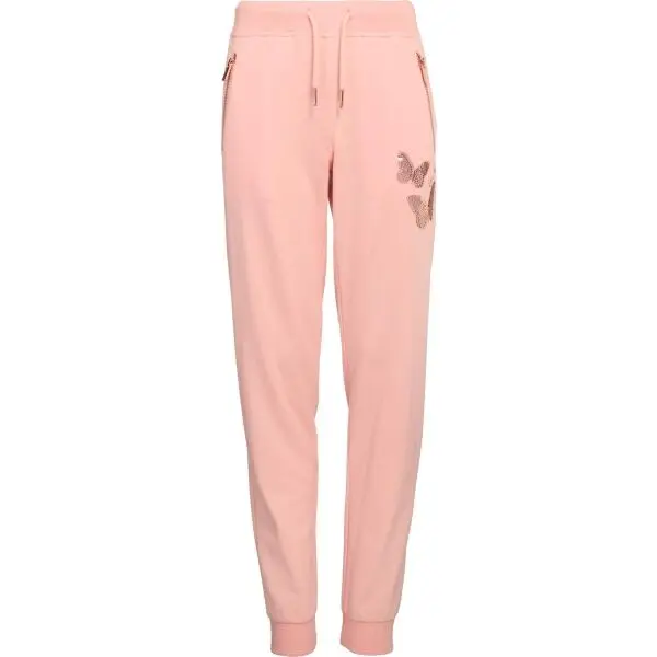 Lewro Lewro MAXINE Тънък момичешки анцуг, цвят сьомга, размер 116-122