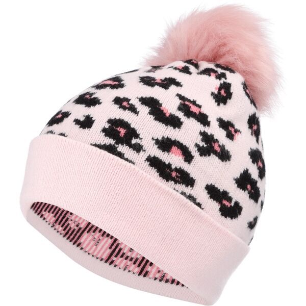 Lewro Lewro MERIE Плетена шапка за момичета, розово, размер