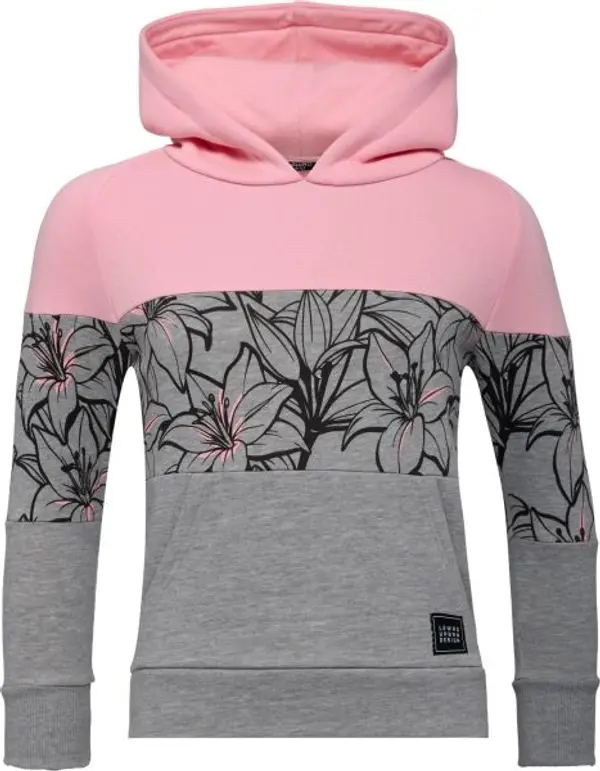 Lewro Lewro MINOA Момичешки суитшърт с обличане през главата, сиво, размер 128-134