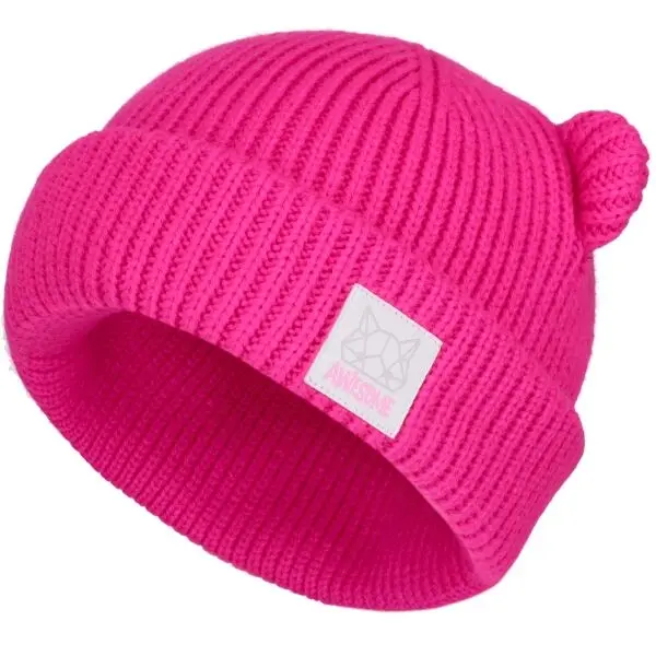 Lewro Lewro NOKA Плетена шапка за момичета, розово, размер 12-15Y