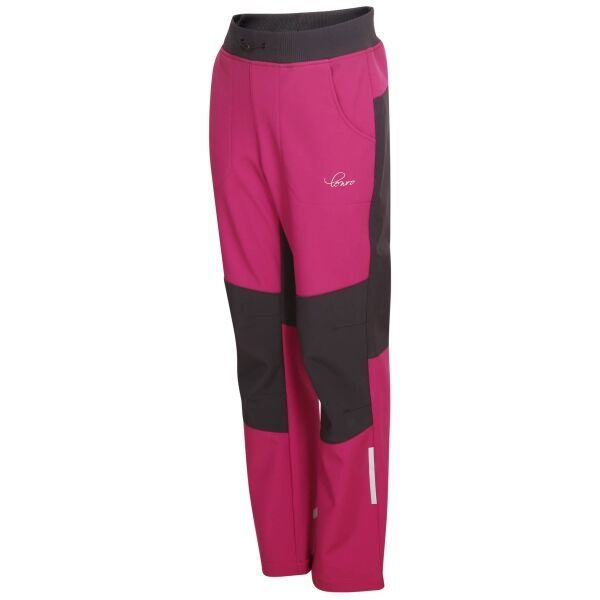 Lewro Lewro NORAY Панталони за момчета от софтшел, розово, размер