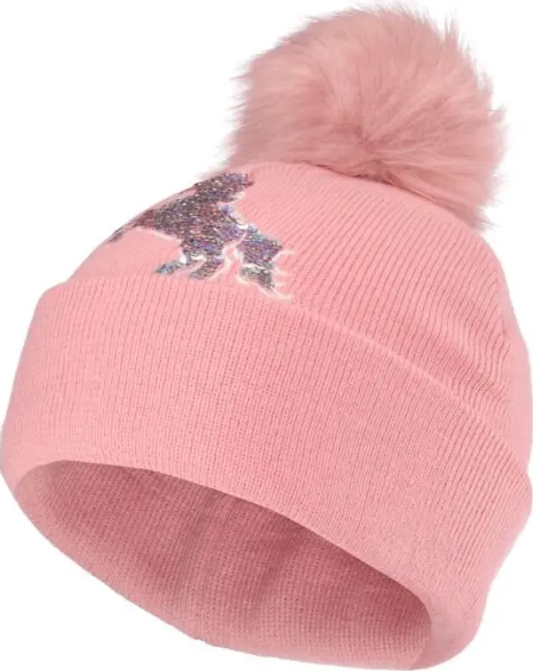 Lewro Lewro PONI Плетена шапка за момичета, розово, размер 8-11Y