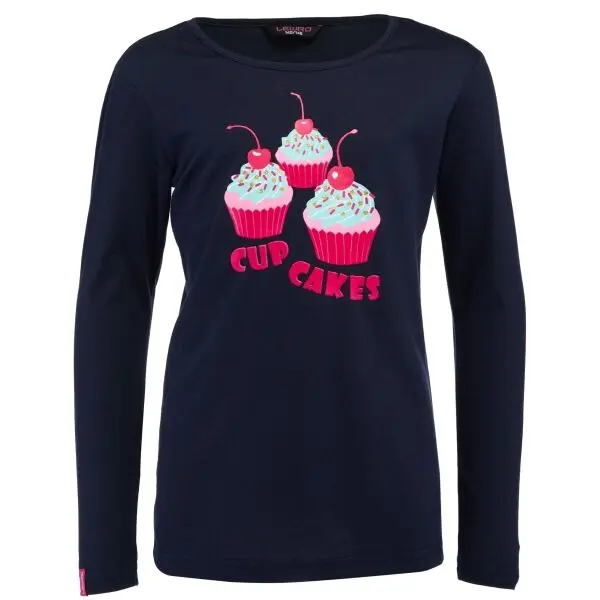 Lewro Lewro POPPY Тениска за момичета, тъмносин, размер 140-146