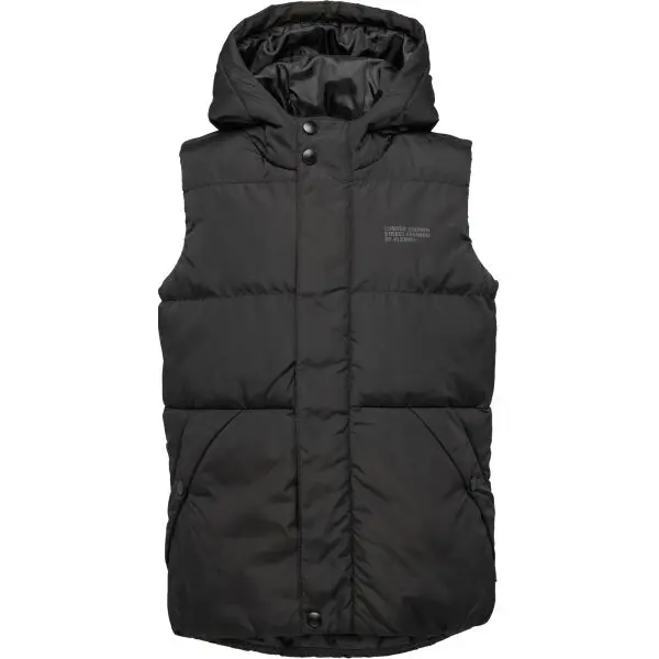 Lewro Lewro THORLEY Капитонирано елече за деца, черно, размер 128-134