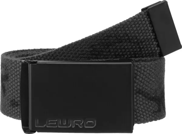Lewro Lewro UDON Текстилен колан с метална тока, черно, размер
