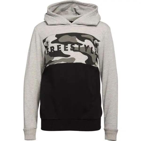 Lewro Lewro VADO Момчешки суитшърт с обличане през главата, черно, размер 128-134