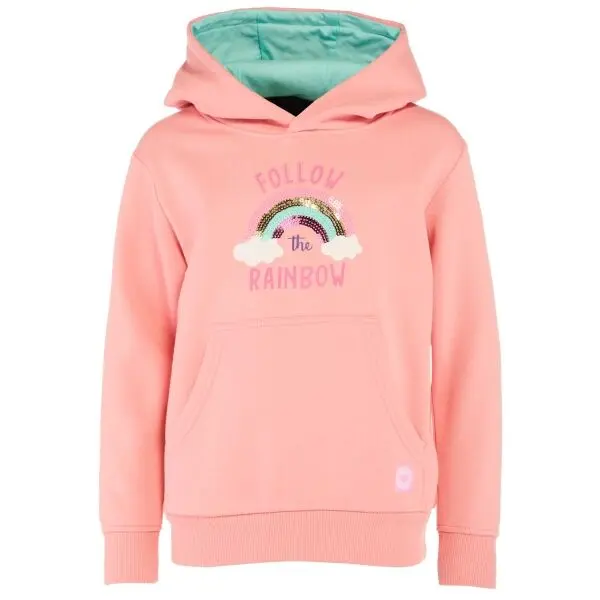 Lewro Lewro VAJA Момичешки суитшърт с обличане през главата, розово, размер 164-170